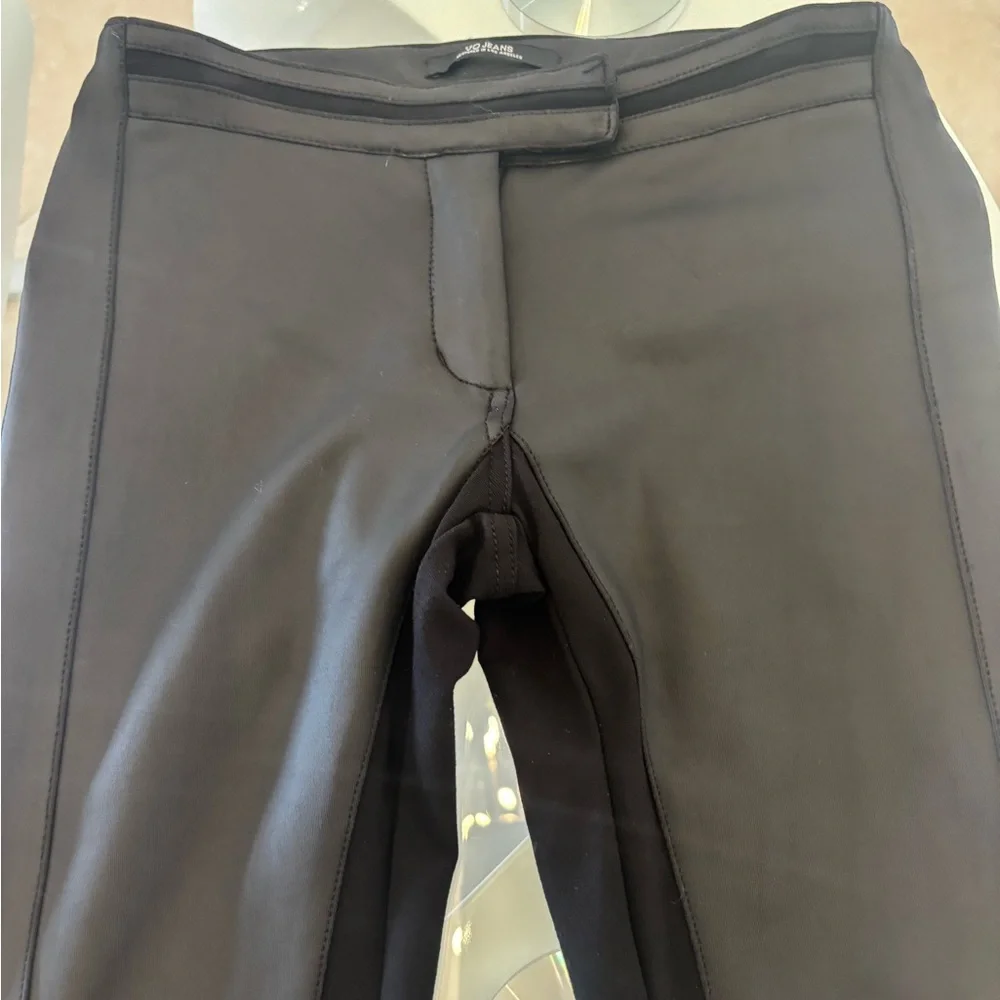 Women's Hot Black Leatherette Pants - Picture 4 of 9